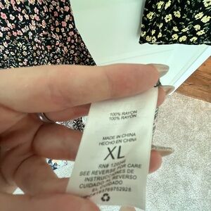 Floral Rayon Dress XL